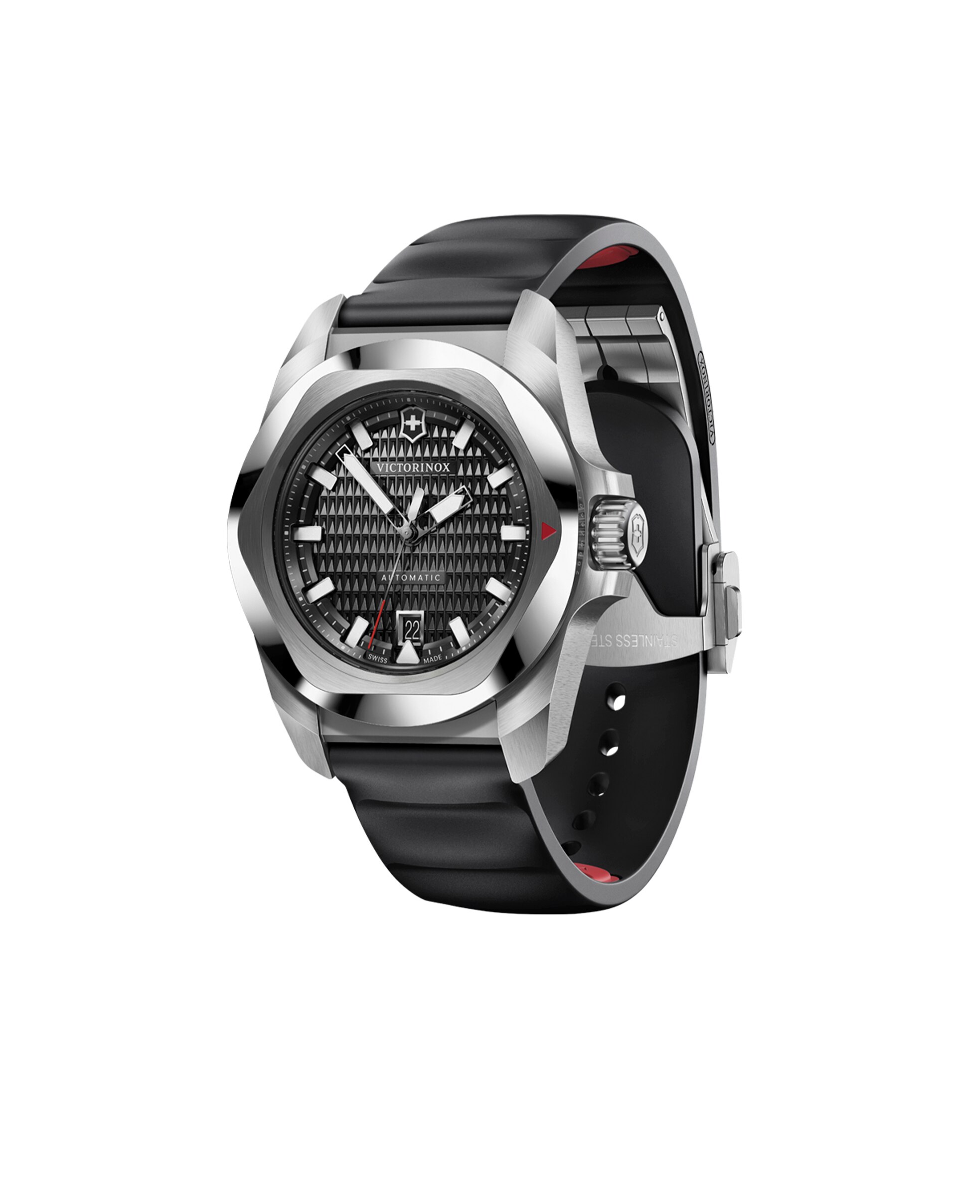 Relógio Automático Inox V242039 de Borracha e Bracelete Preta Preto / Crómio-2
