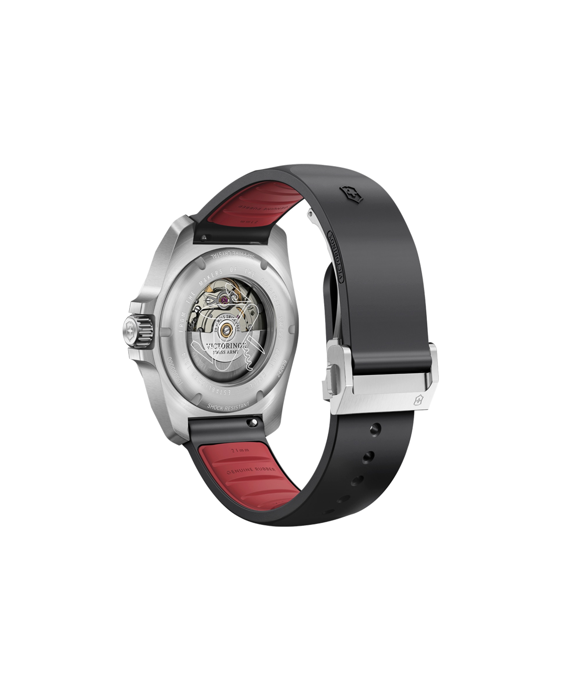 Relógio Automático Inox V242039 de Borracha e Bracelete Preta Preto / Crómio-3