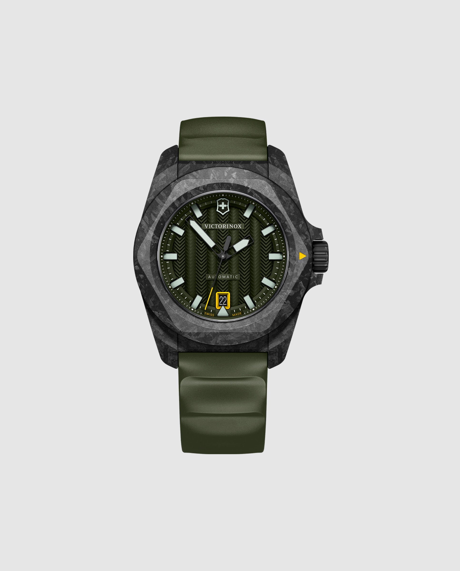 Imagem 0 de Relógio Automático Inox V242021 1 de Borracha e Bracelete Verde