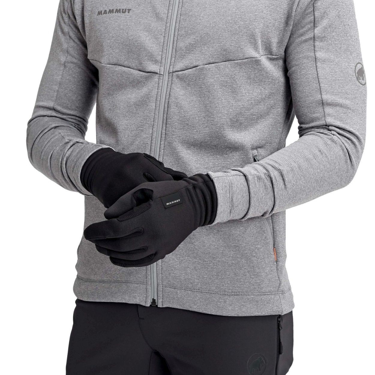 Luvas de Montanha Fleece Pro Mammut Preto-2