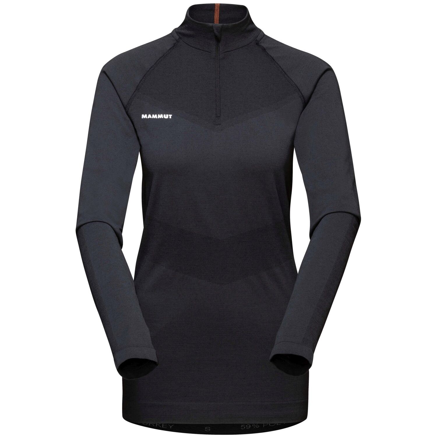 T-shirt de Montanha Trift Half Zip Mammut Preto-3
