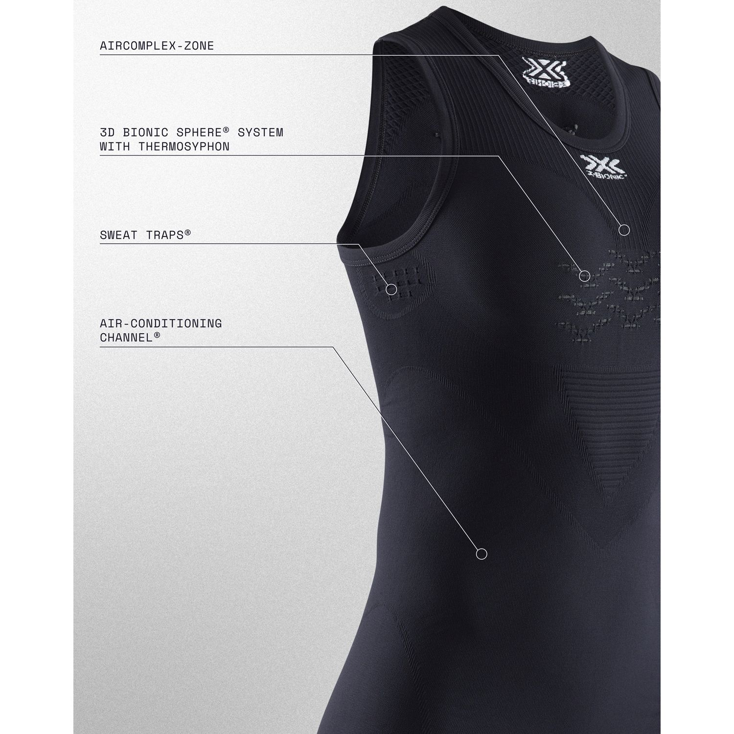 T-shirt Térmica Energizer Mk3 X-bionic Preto-6