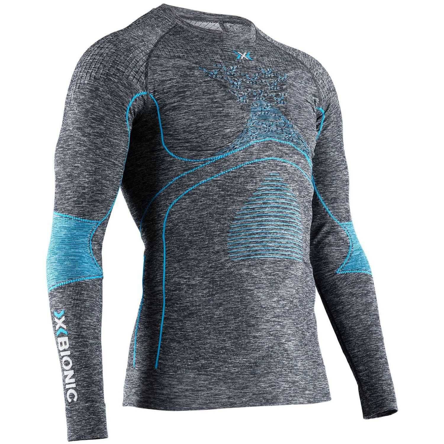 T-shirt de Ski Energy Accumulator 4 0 Melange X-bionic Cinzento / Azul-1