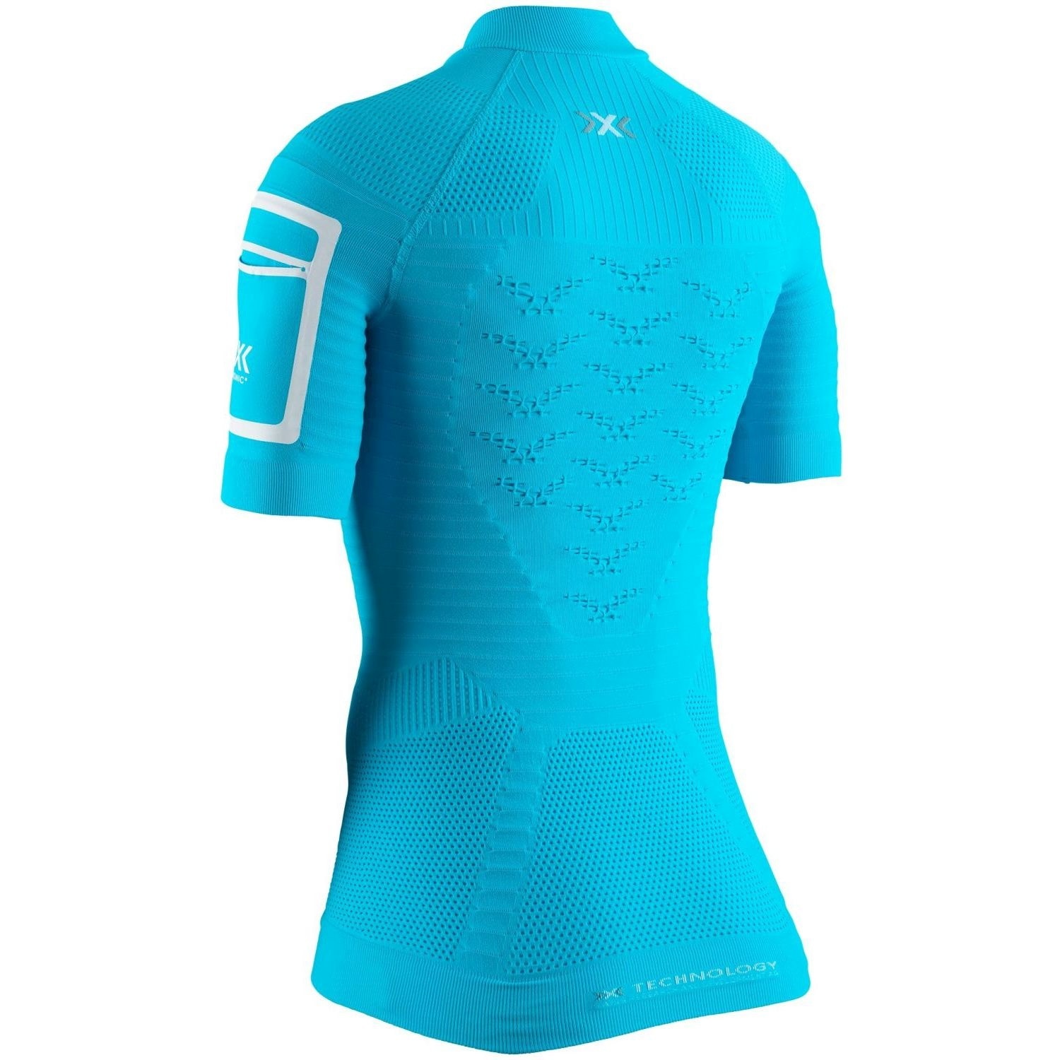 T-shirt de Running Effektor 4 0 Trail Run Half Zip X-bionic Azul-turquesa-3