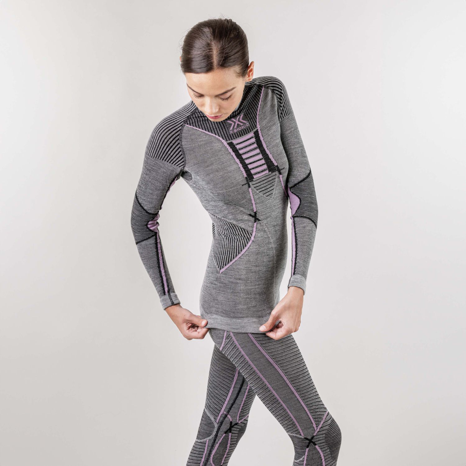 T-shirt de Ski Merino X-bionic Cinzento-4