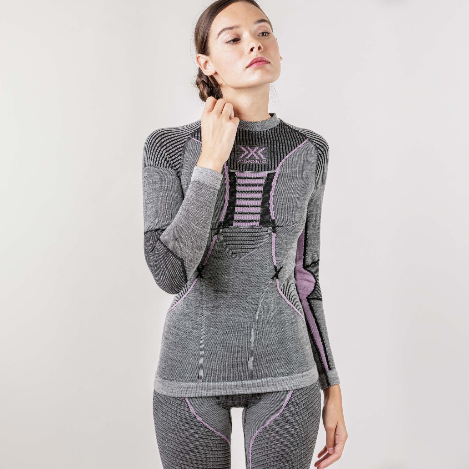 T-shirt de Ski Merino X-bionic Cinzento-5