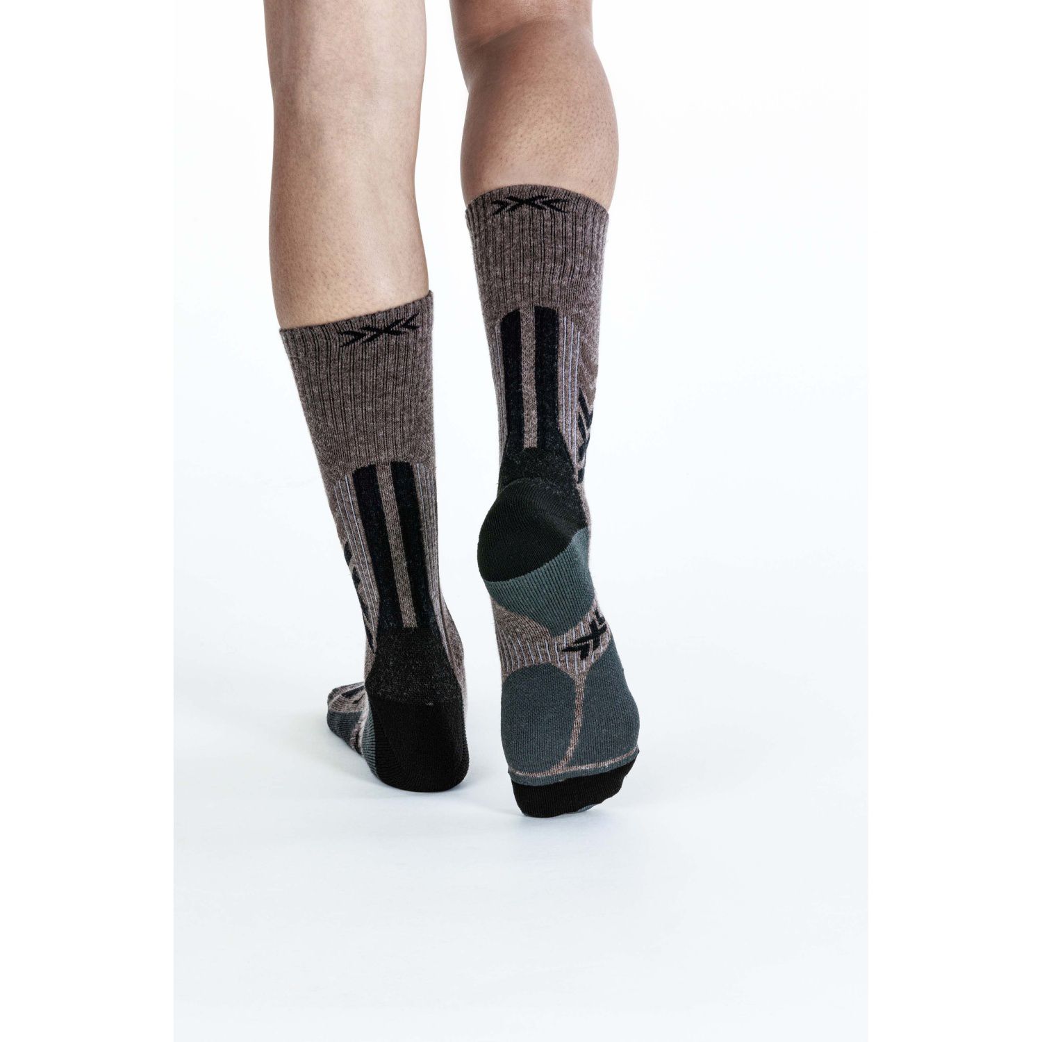 Meias de Montanha Unissexo Perform Merino Crew X-socks Castanho-4