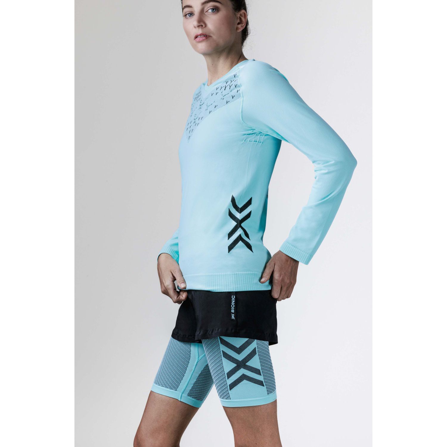 T-shirt de Running Twyce Run X-bionic Azul-3