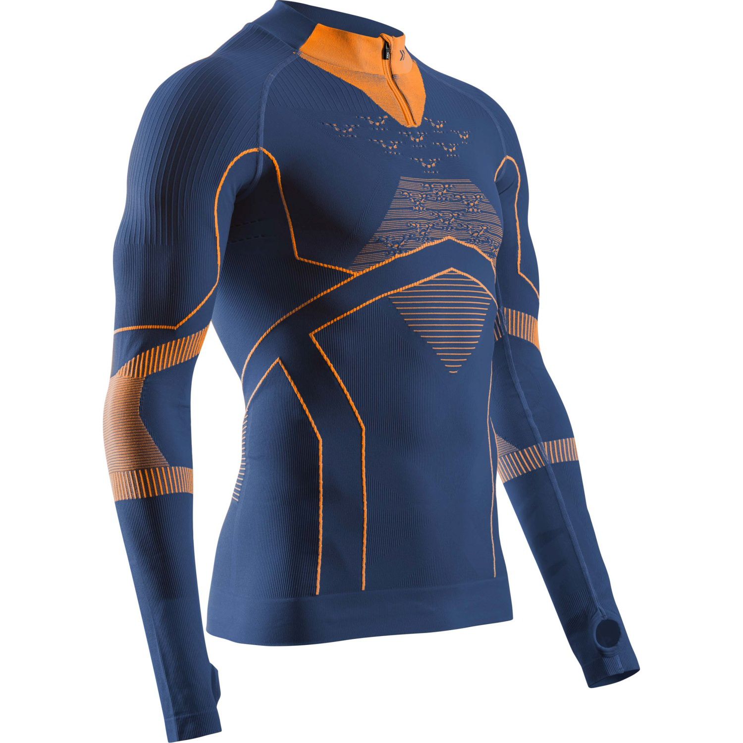 T-shirt de Ski Energy Accumulator Light Zip X-bionic Azul-cobalto-1