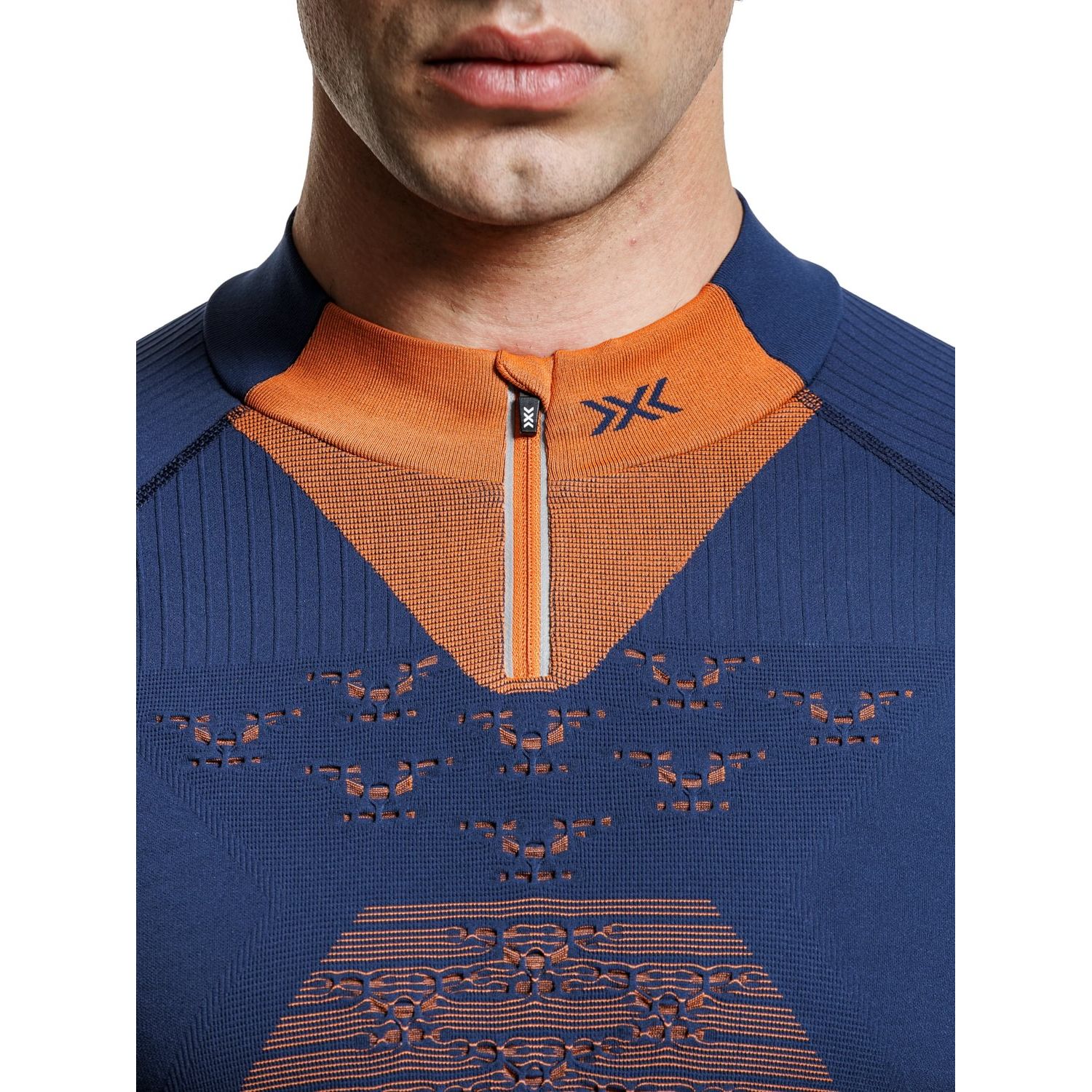 T-shirt de Ski Energy Accumulator Light Zip X-bionic Azul-cobalto-7