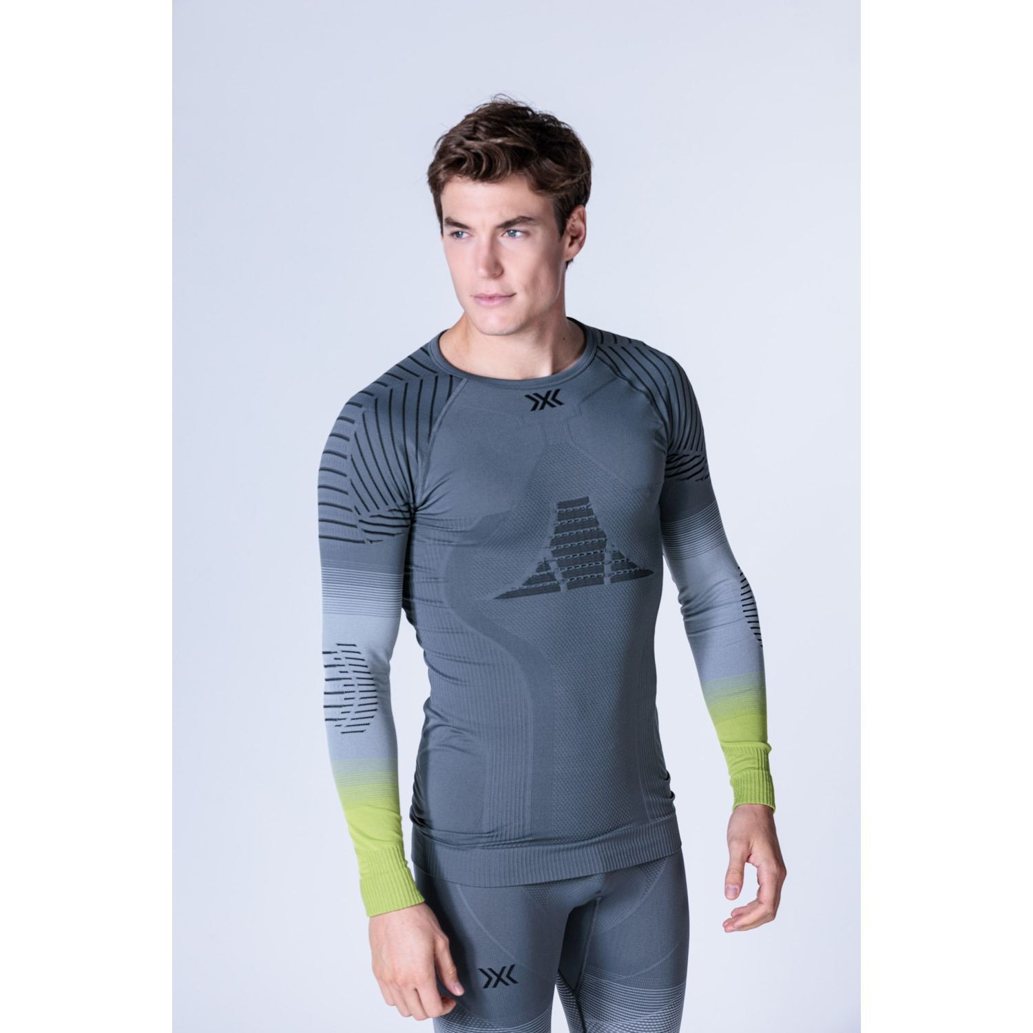 T-shirt Térmica Invent Fx X-bionic Cinzento / Amarelo-5