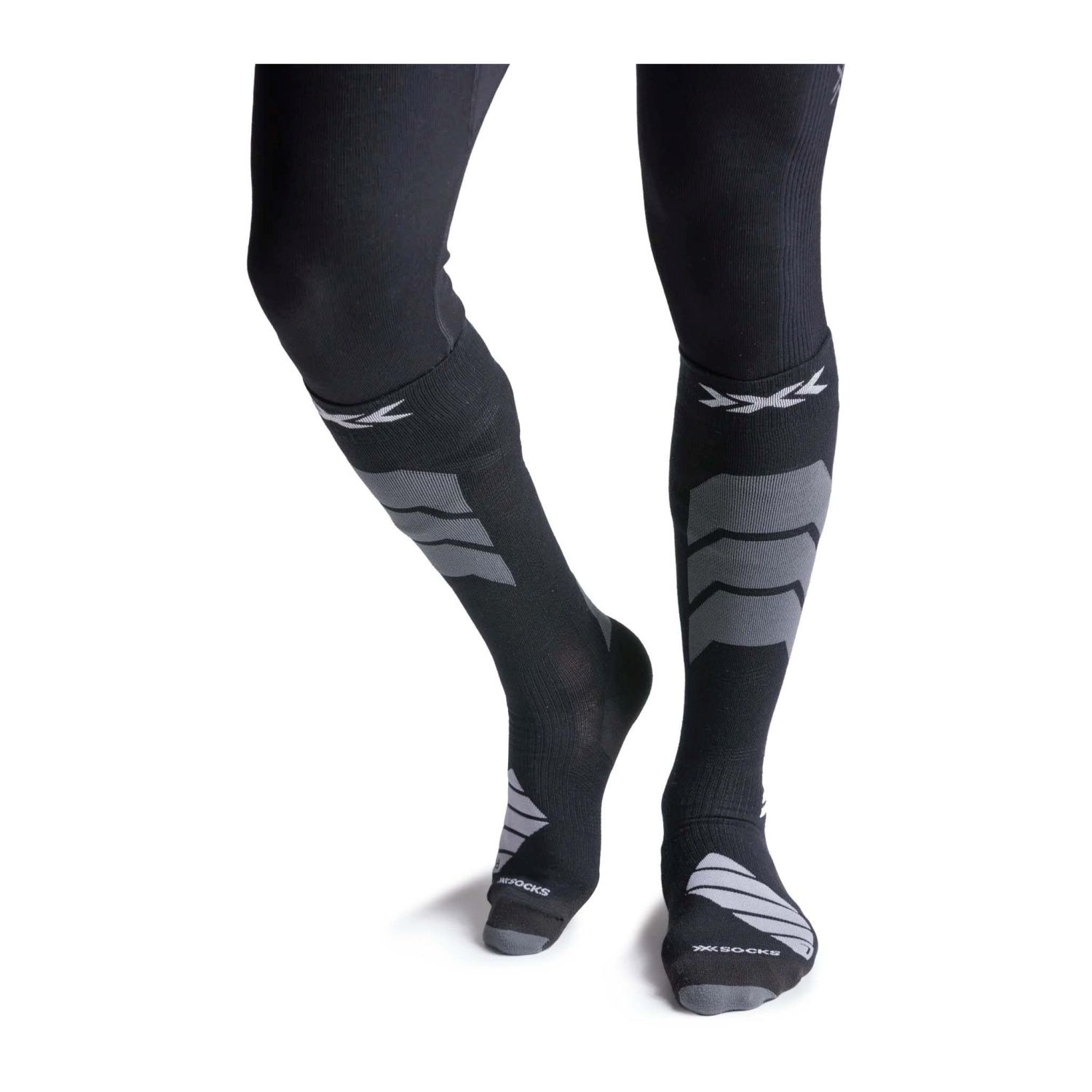 Meias de Ski Expert Silk Merino Otc X-socks Preto-3