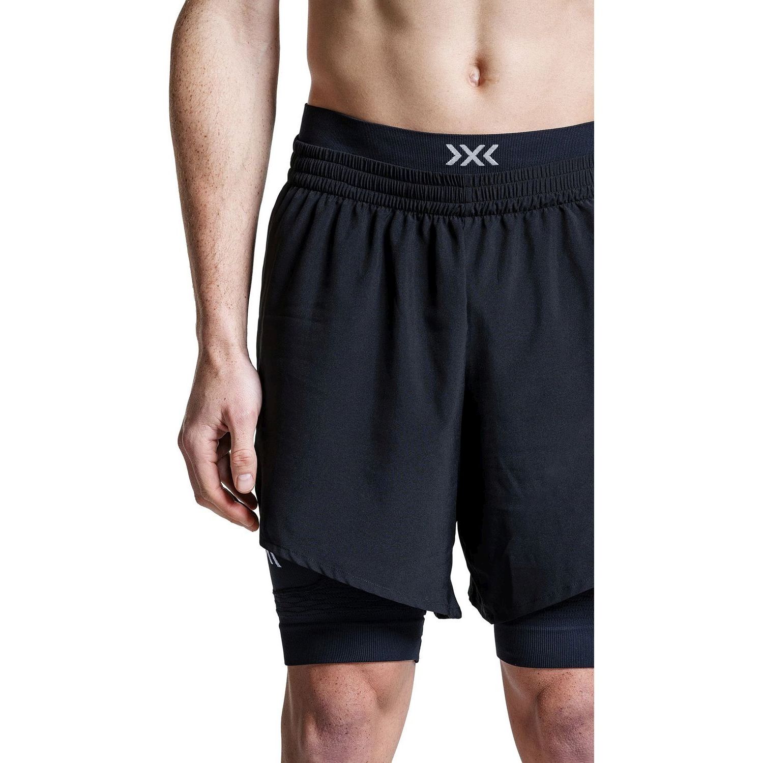 Calções de Running Effektor 2in1 X-bionic Preto-4