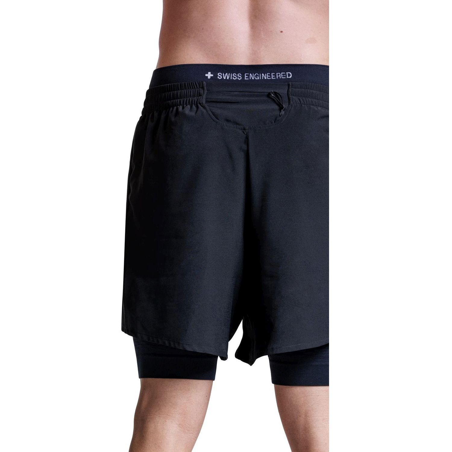 Calções de Running Effektor 2in1 X-bionic Preto-5