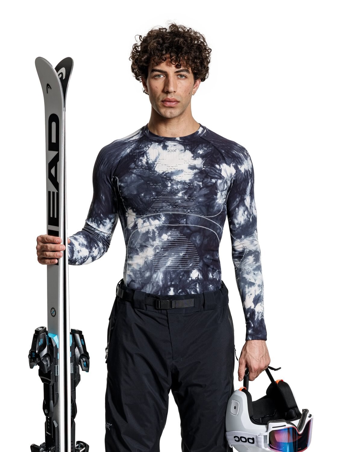 T-shirt de Ski Energy Accumulator Wild Ls X-bionic Preto-3