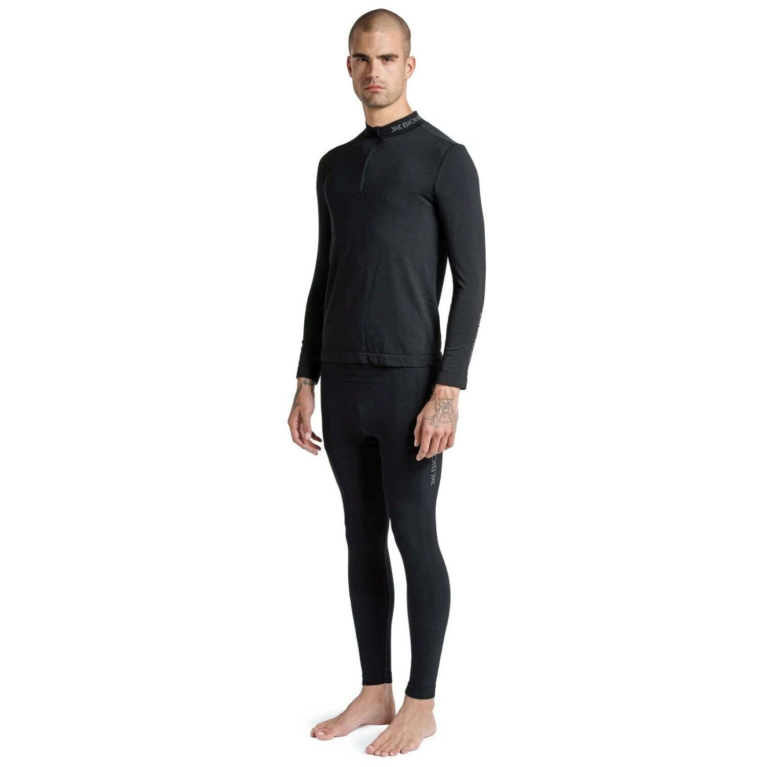 T-shirt Térmica Mightywool 1/2 Zip X-bionic Preto-3