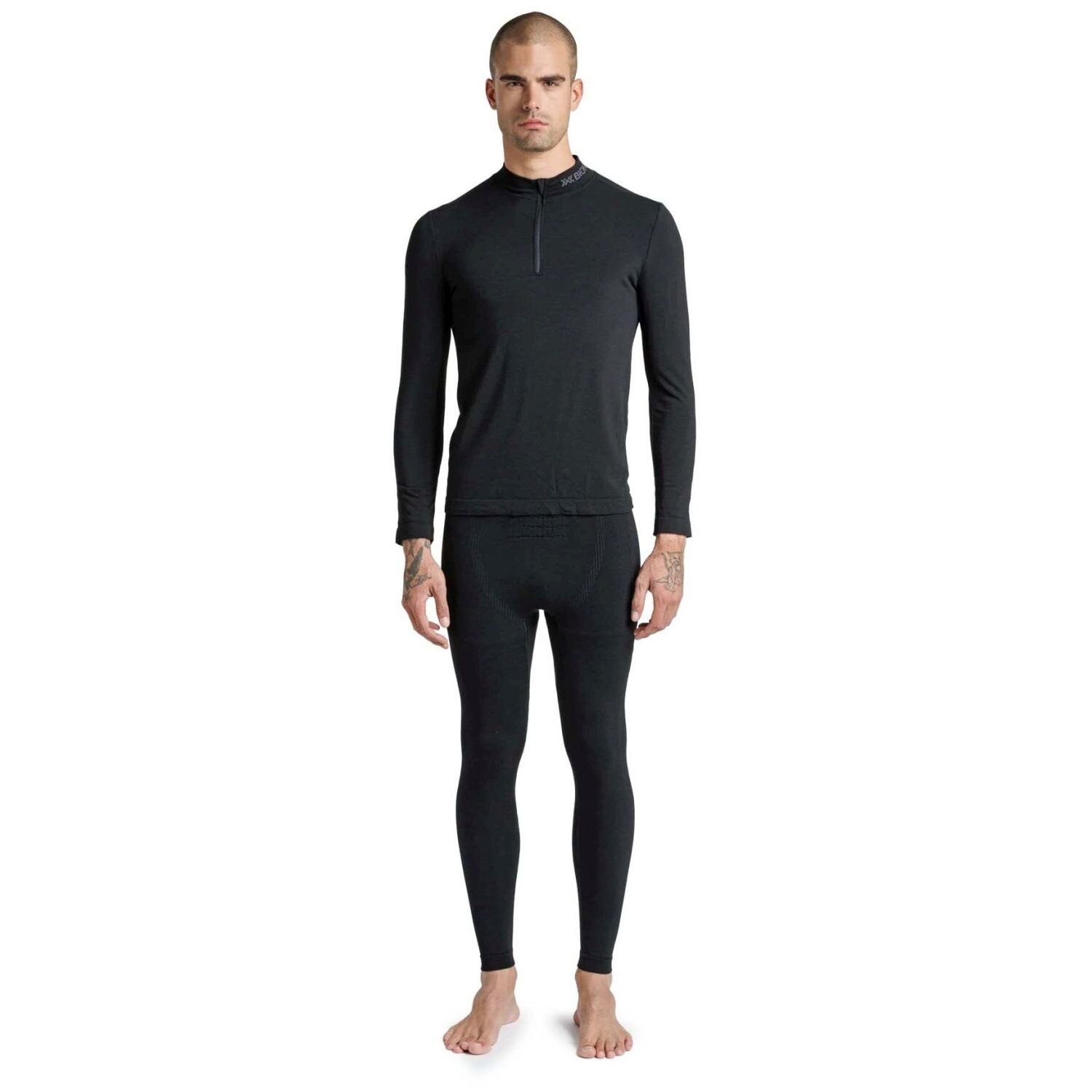 T-shirt Térmica Mightywool 1/2 Zip X-bionic Preto-4