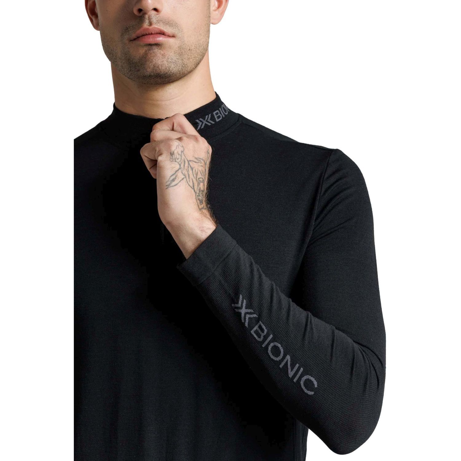 T-shirt Térmica Mightywool 1/2 Zip X-bionic Preto-7