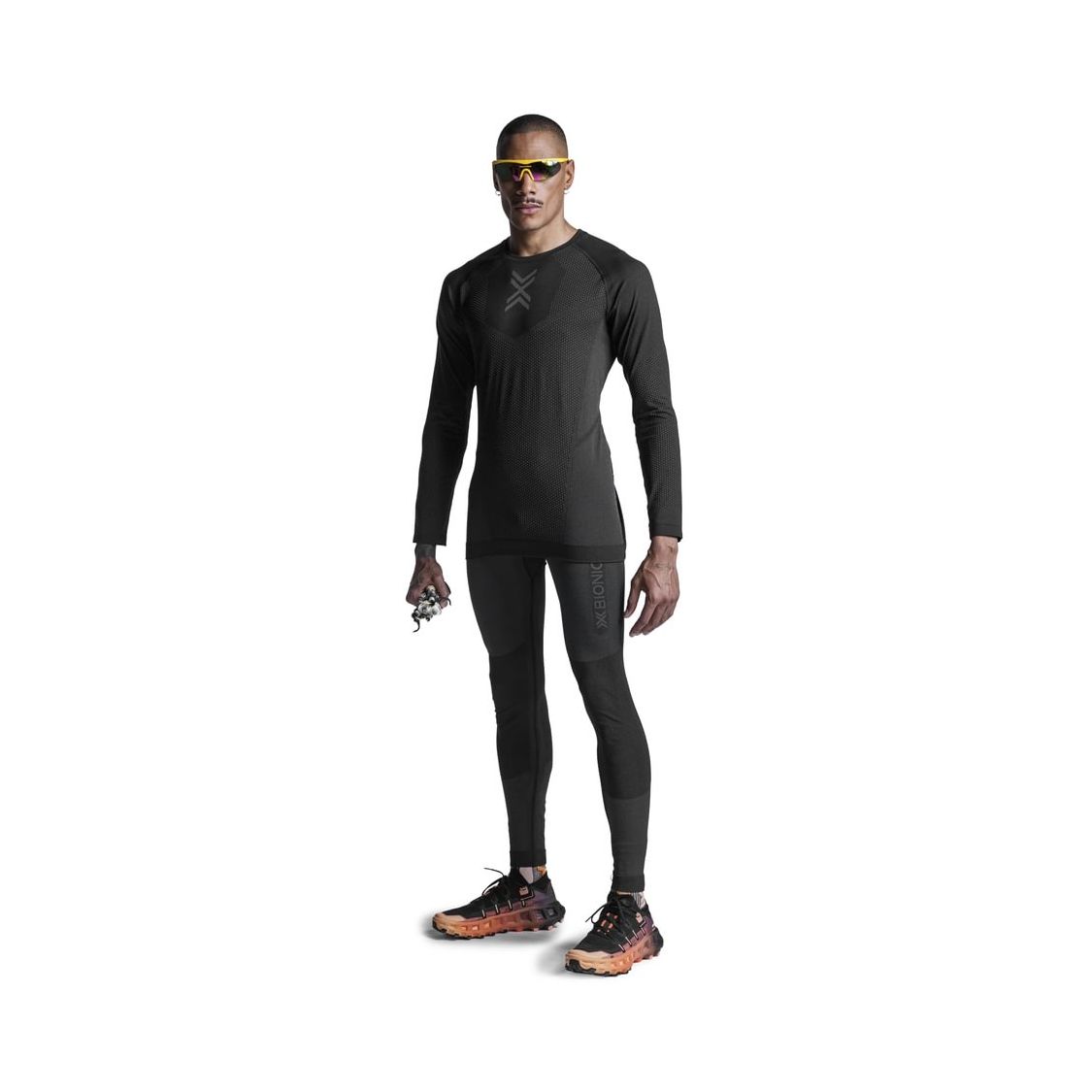 T-shirt de Running Xceed Ls X-bionic Preto-3