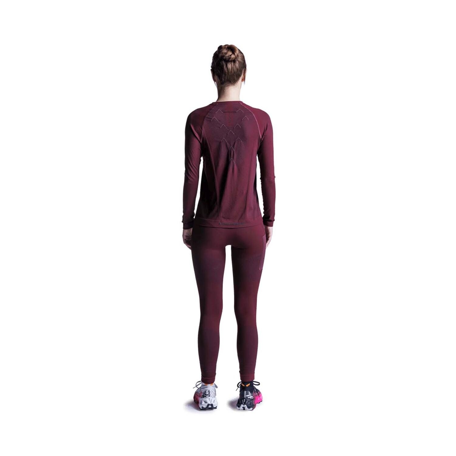 T-shirt de Running Xceed Ls X-bionic Vermelho-4