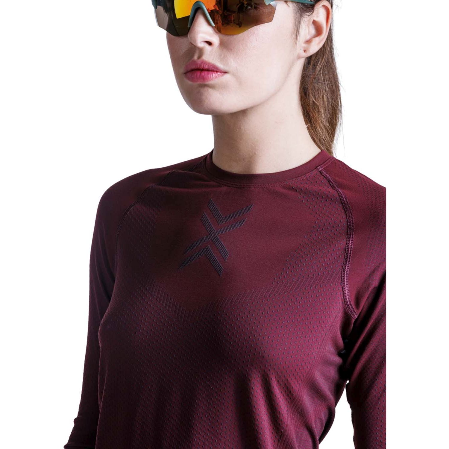 T-shirt de Running Xceed Ls X-bionic Vermelho-6