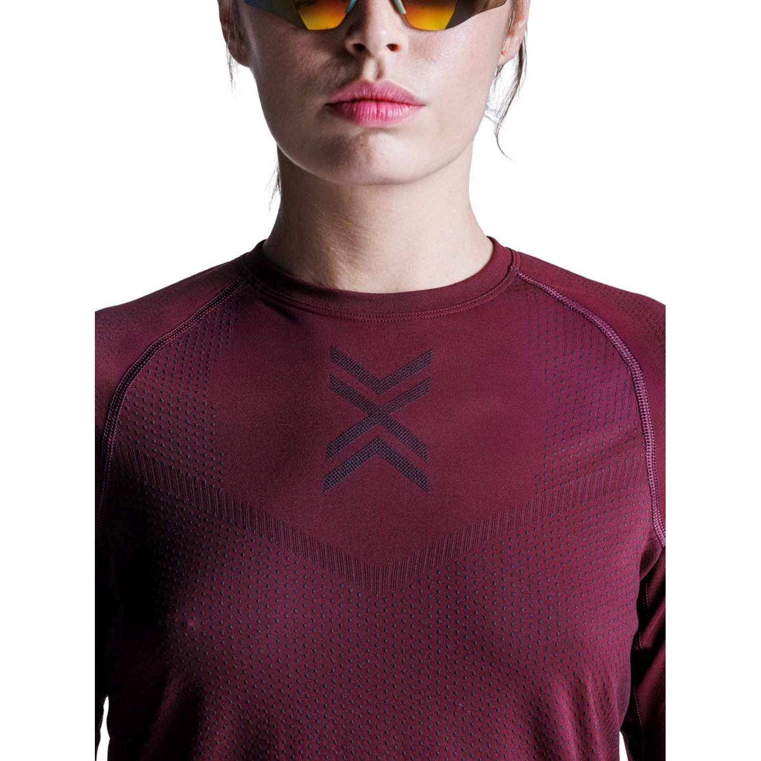 T-shirt de Running Xceed Ls X-bionic Vermelho-7