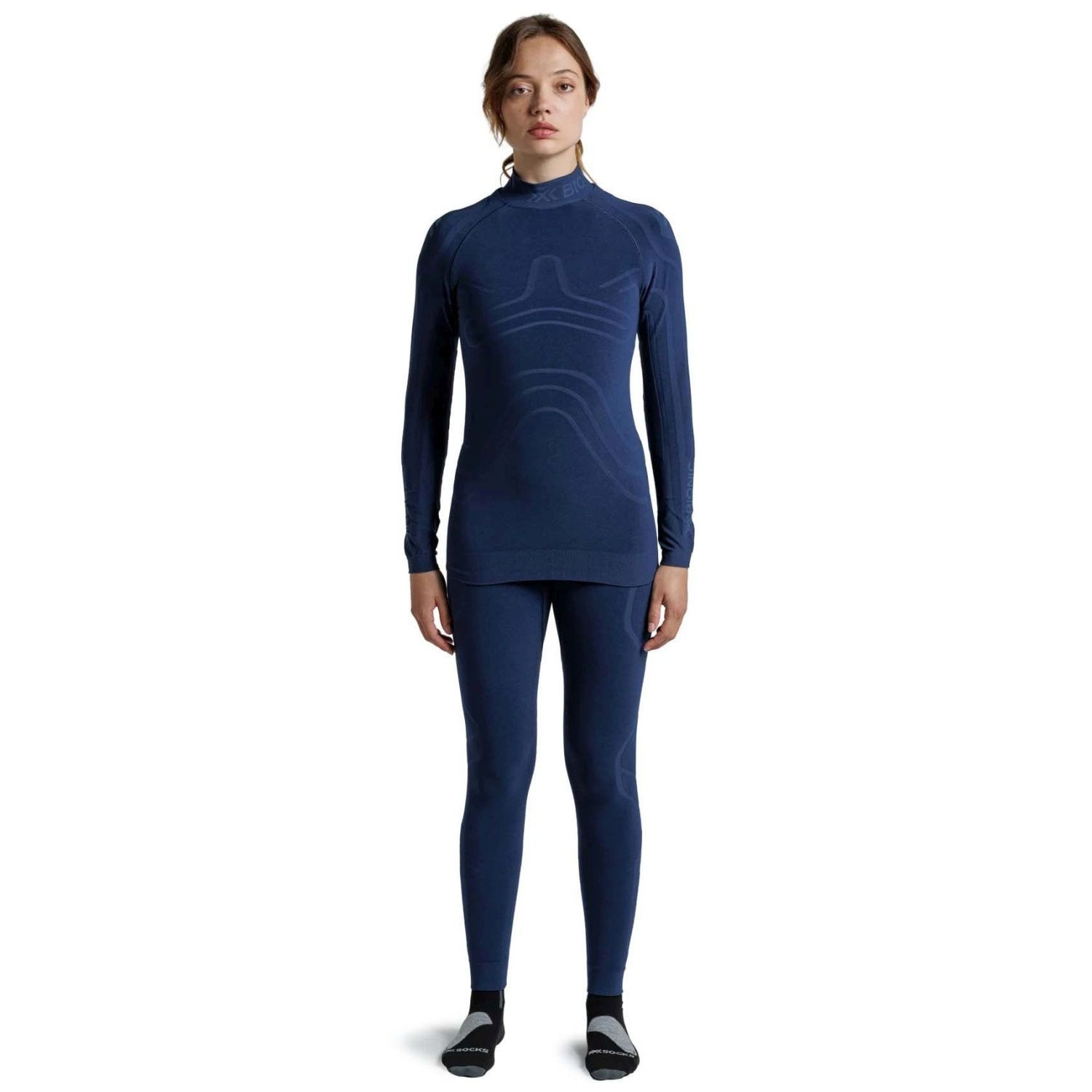 T-shirt Térmica Heatloop Ls X-bionic Azul-escuro-8