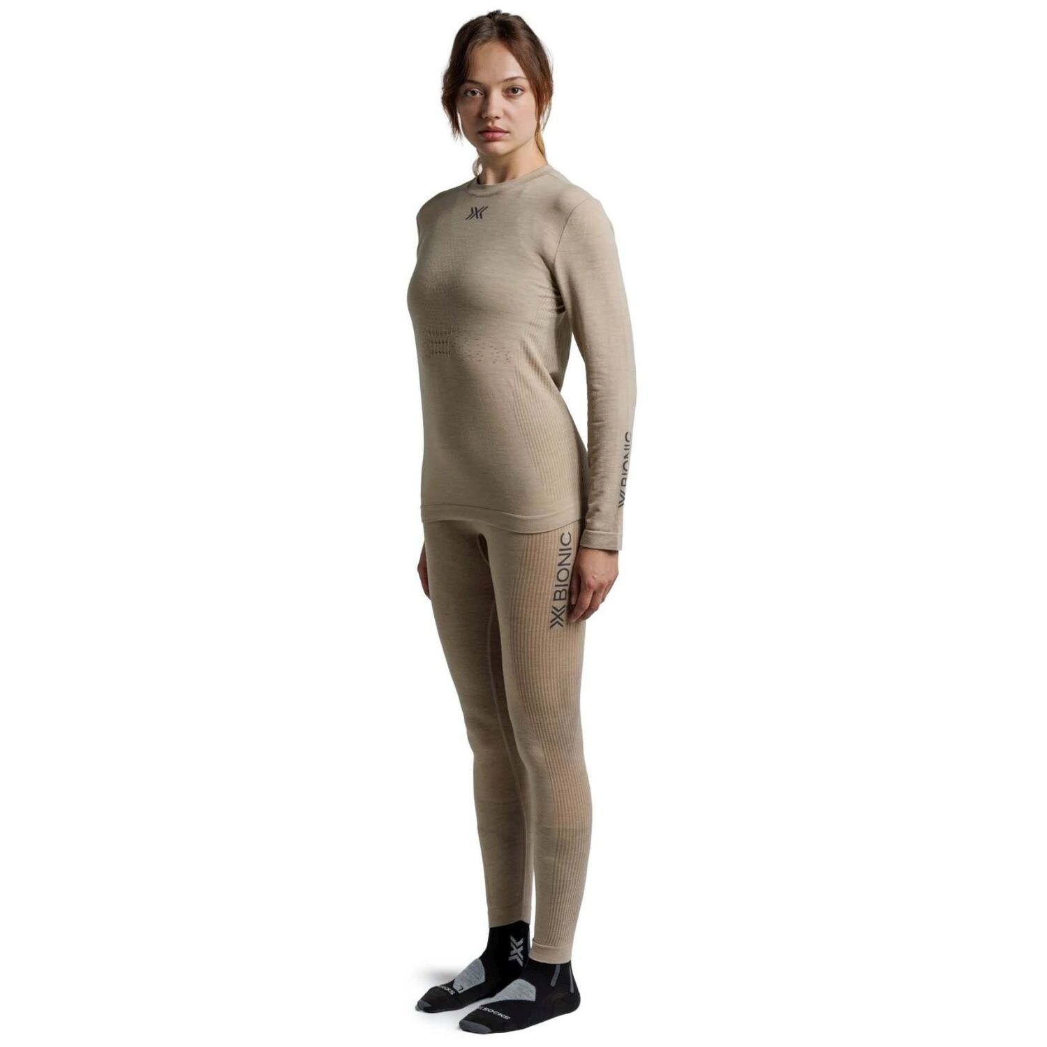 T-shirt Térmica Mightywool Merino X-bionic Castanho-4
