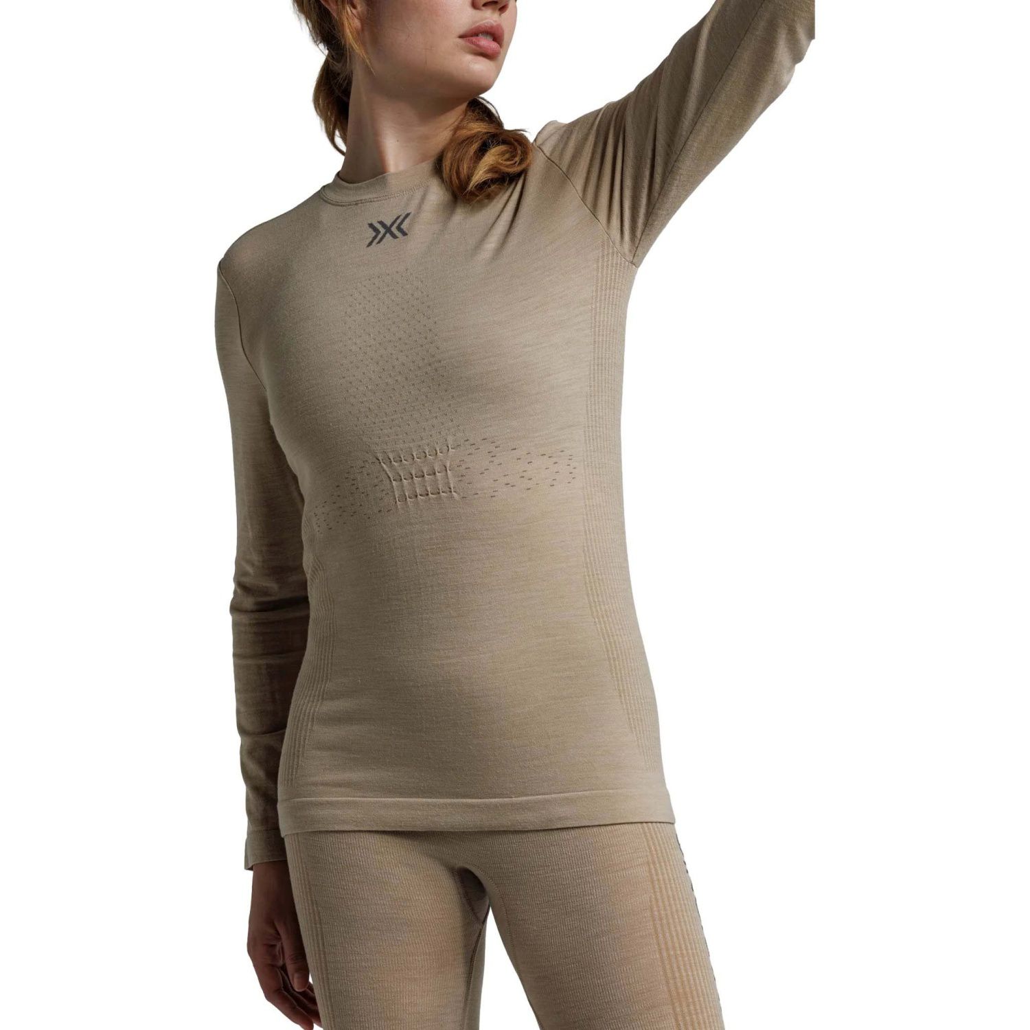 T-shirt Térmica Mightywool Merino X-bionic Castanho-10