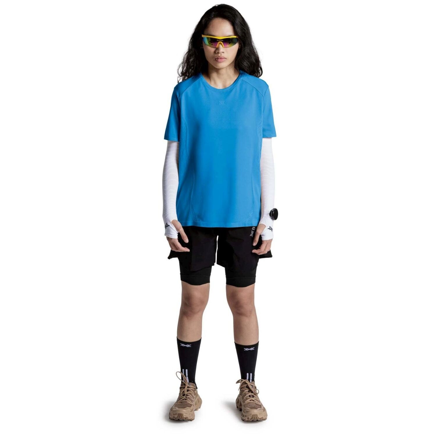 T-shirt de Running Xceed Run Discover X-bionic Azul-6