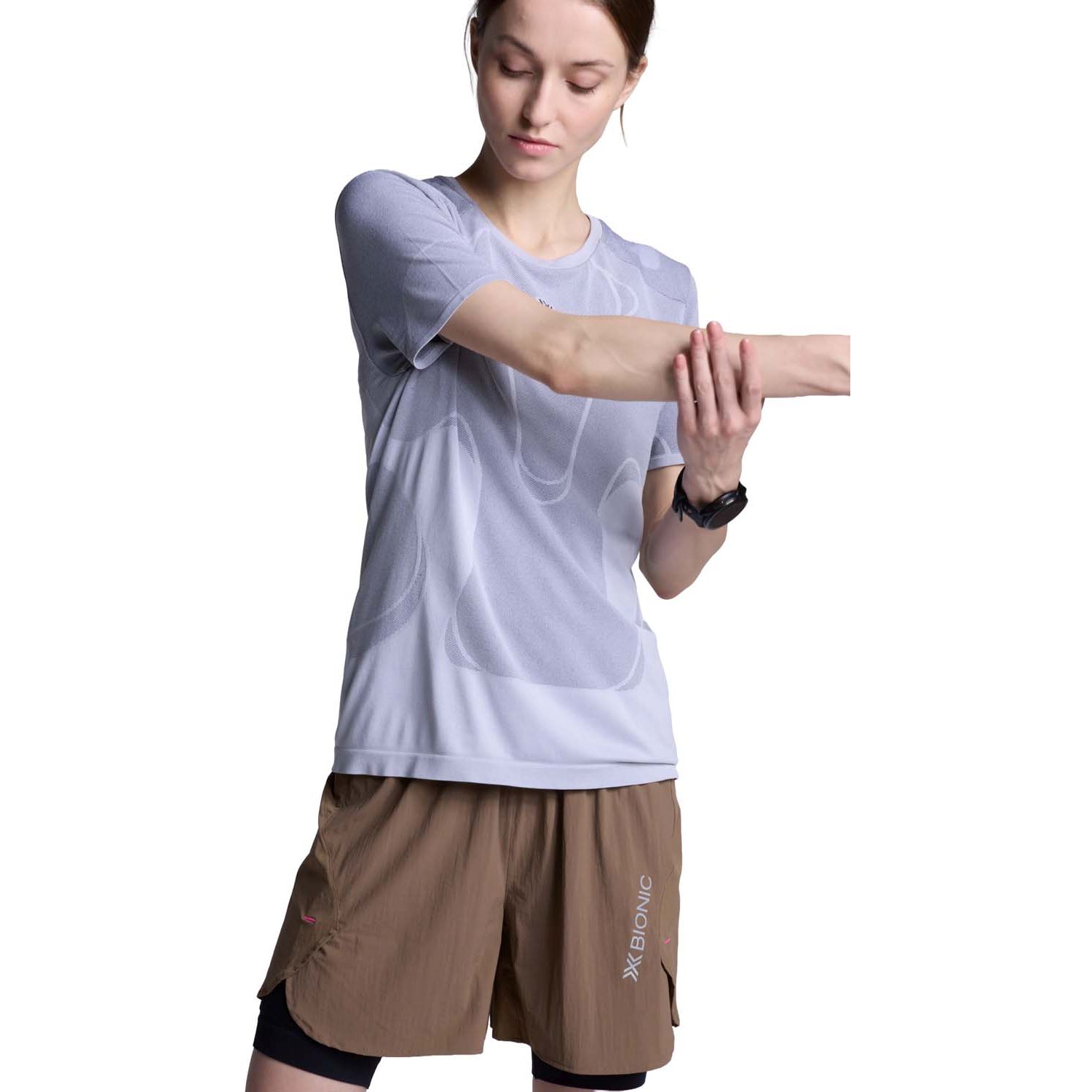 T-shirt de Running Xceed Run Perform X-bionic Branco-8