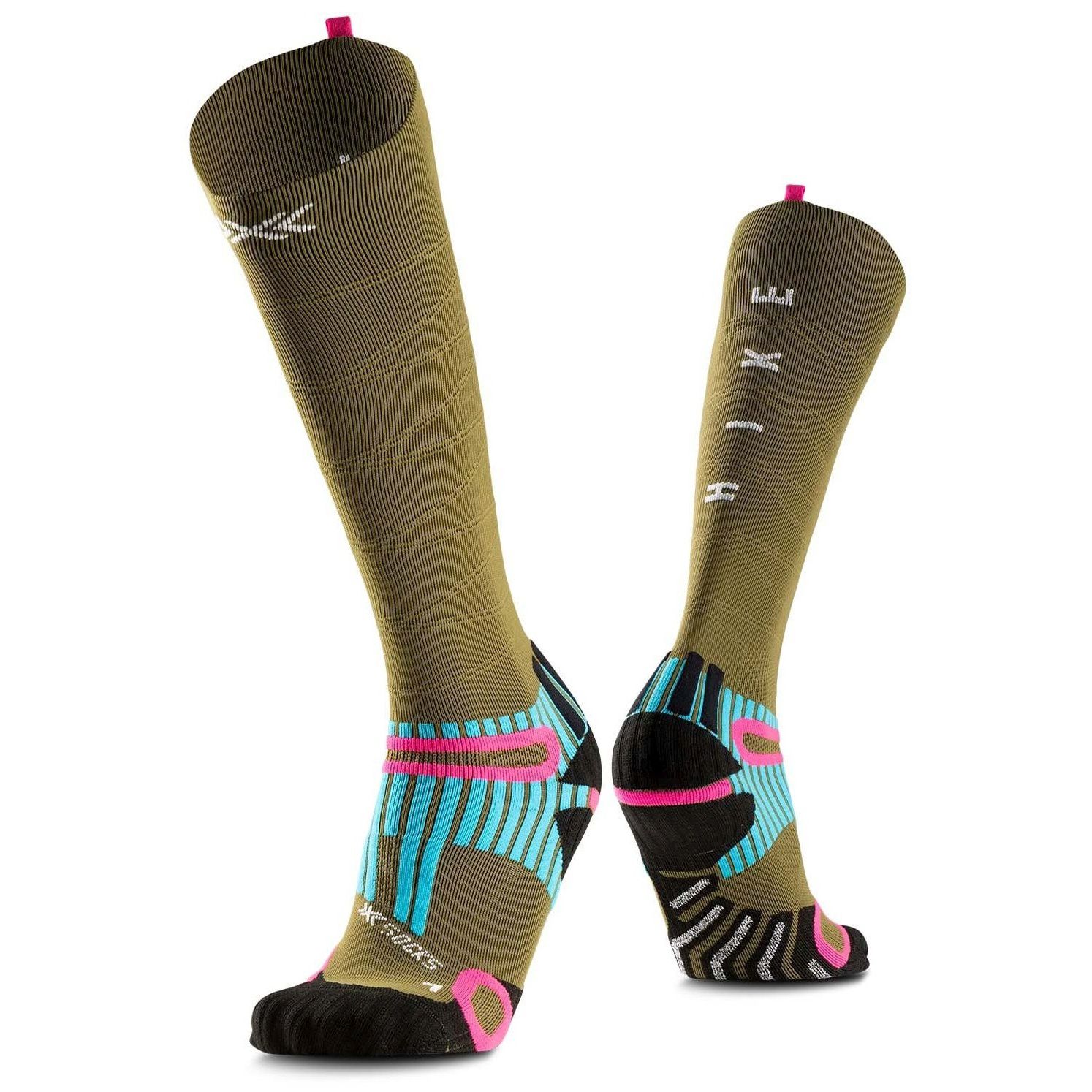 Meias de Montanha Anatomix Otc X-socks Verde-1