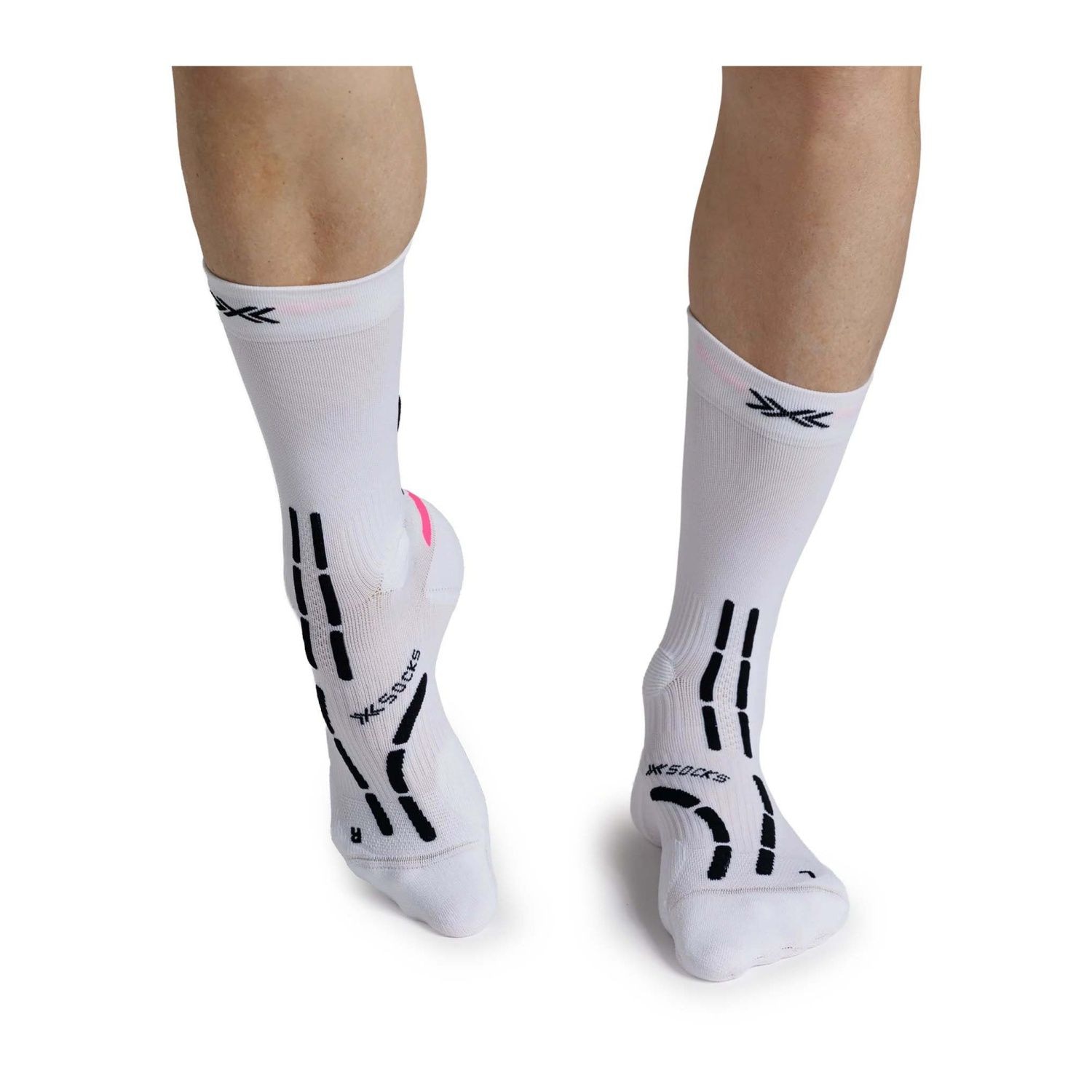 Meias de Trail Running Anatomix Crew X-socks Branco-2