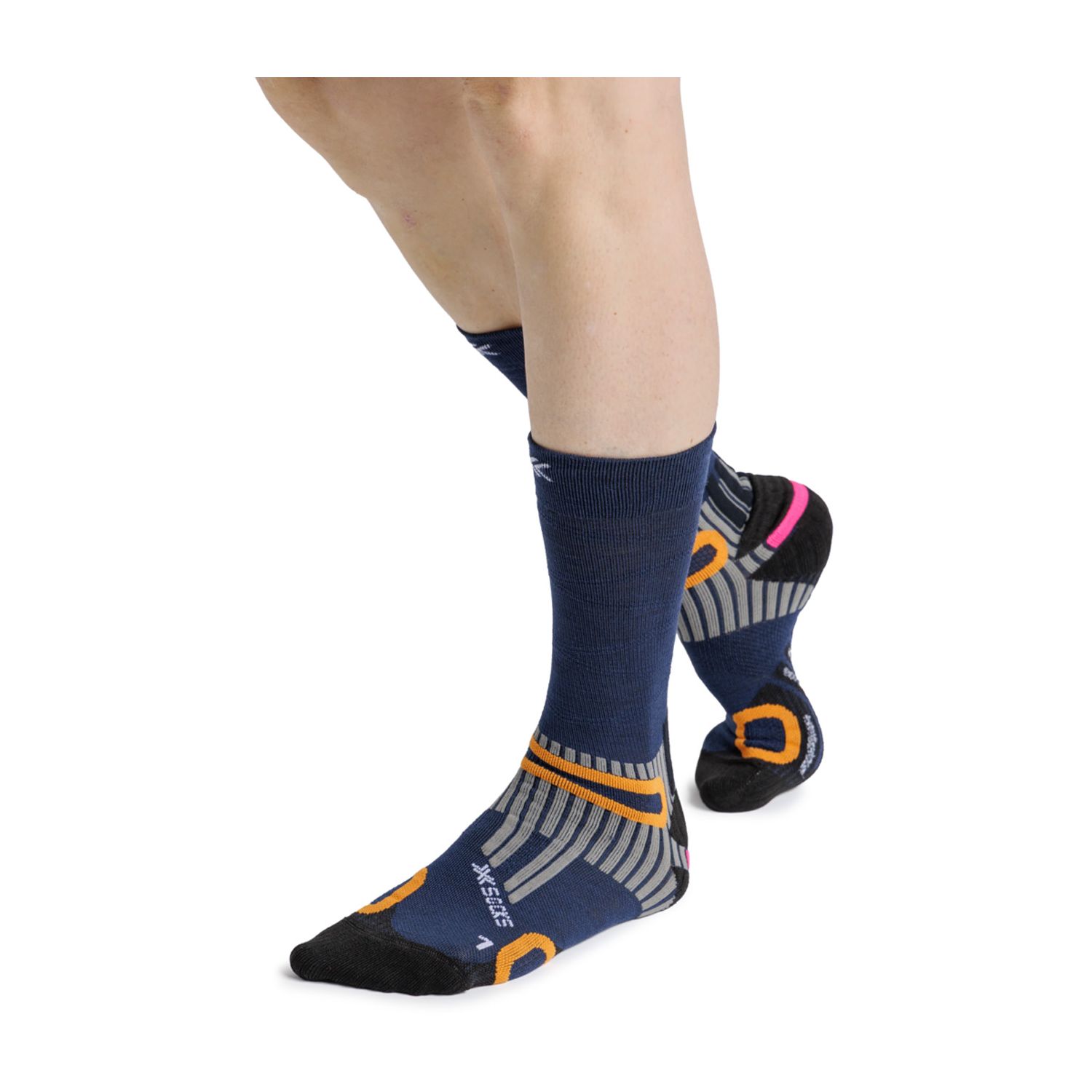 Meias de Montanha Anatomix Merino Crew X-socks Azul-marinho-3