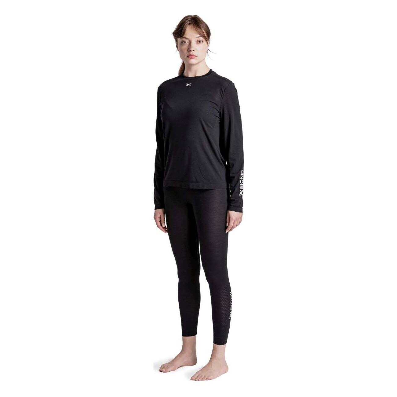 T-shirt Térmica Mightywool Light X-bionic Preto-4
