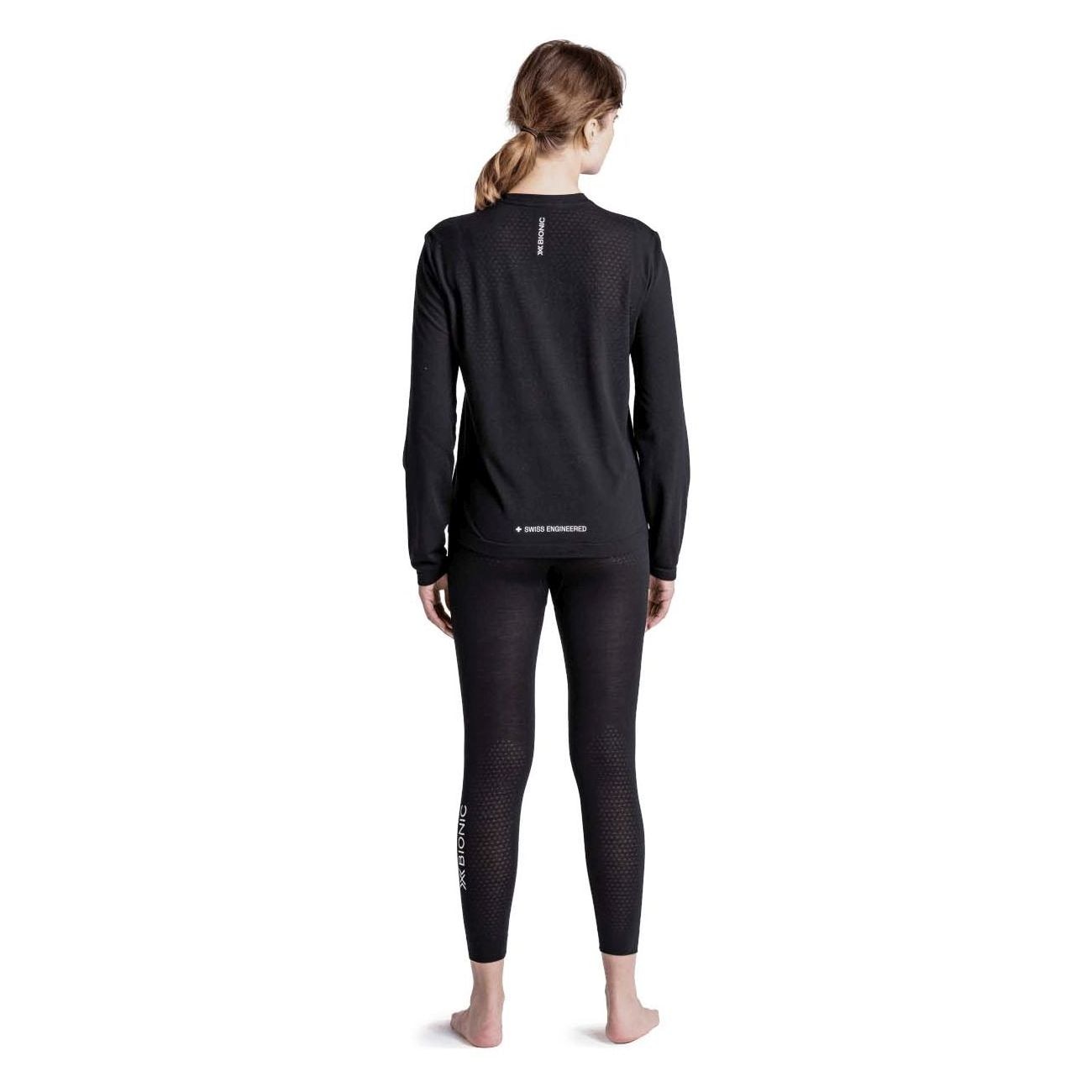 T-shirt Térmica Mightywool Light X-bionic Preto-5