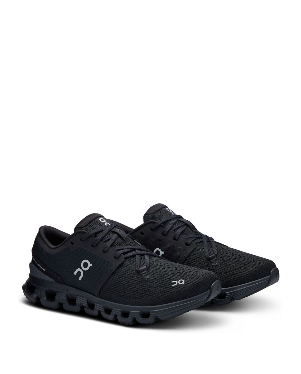 Sapatilhas On Running Cloud X 4 de Mulher - Fitness-Cross training - Pretos Preto-2