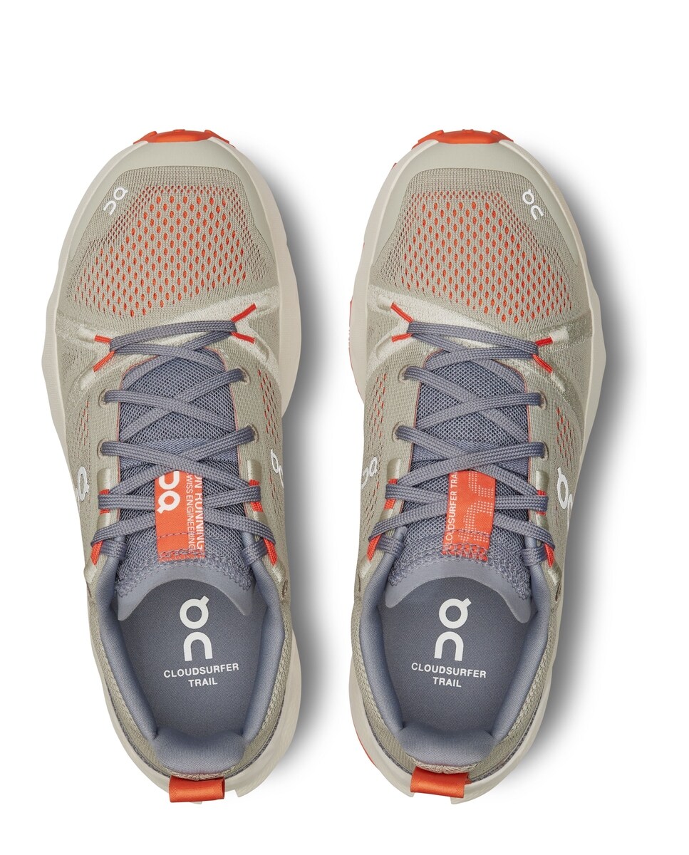 Sapatilhas On Running Cloudsurfer Trail de Mulher - Trail Running - Castanho-claro Creme-2