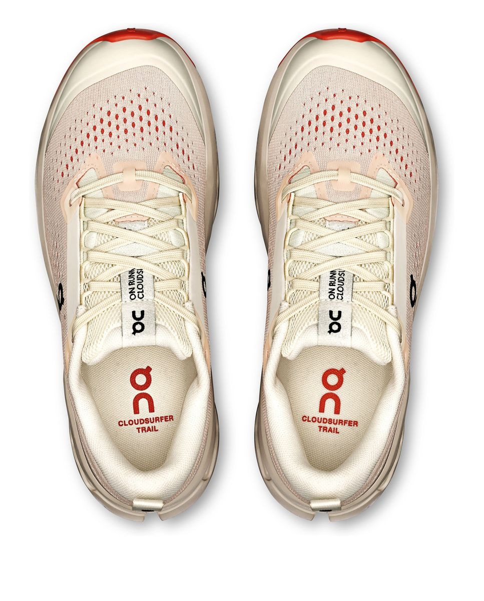 Sapatilhas On Running Cloudsurfer Trail 2 de Mulher - Trail Running - Brancos Branco-3