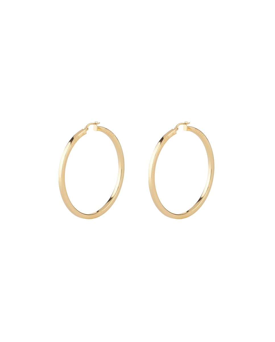 Brincos Hoops I Did It Again de Aço Dourado Ouro-1