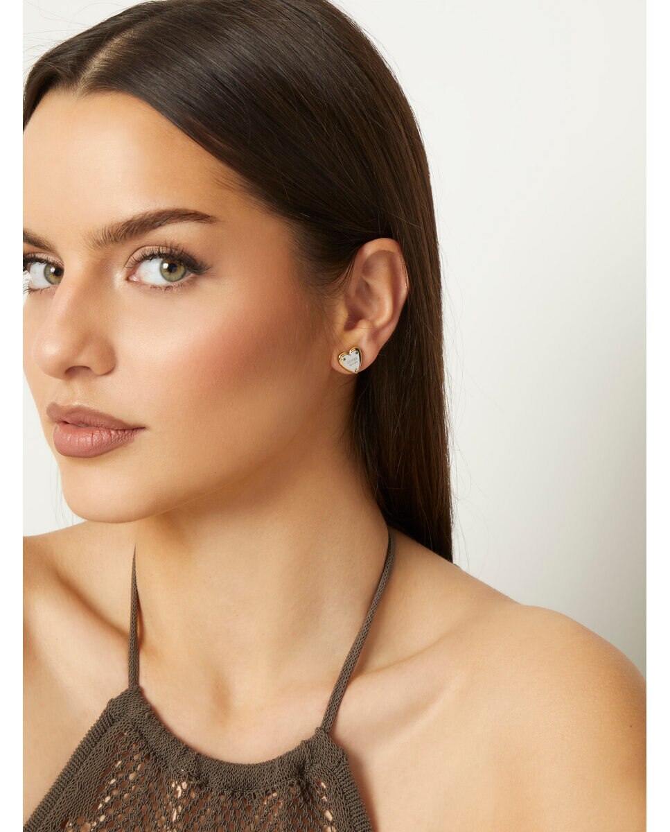 Brincos All You Need Is Love de Aço Prateado 2