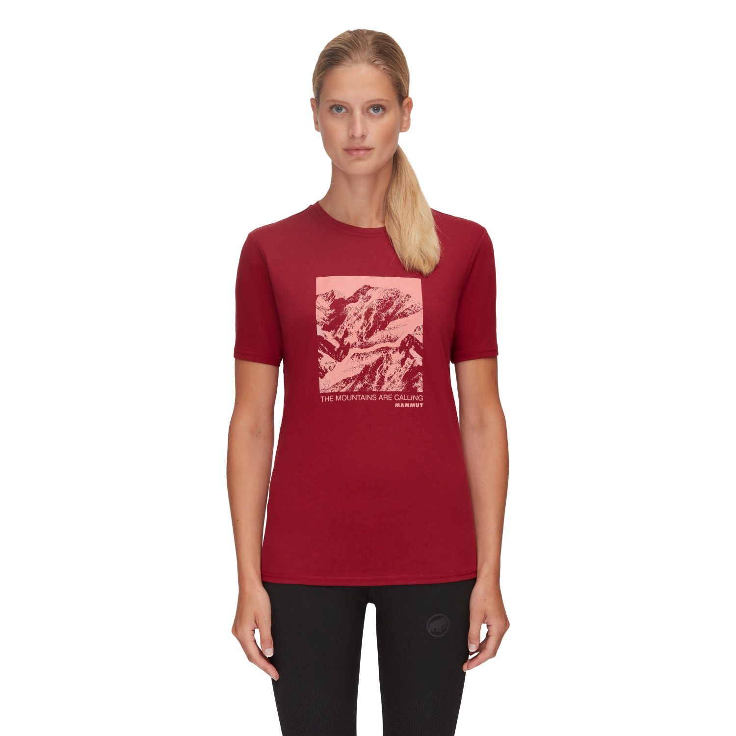 T-shirt de Montanha CORE PANORAMA Mammut Vermelho-3