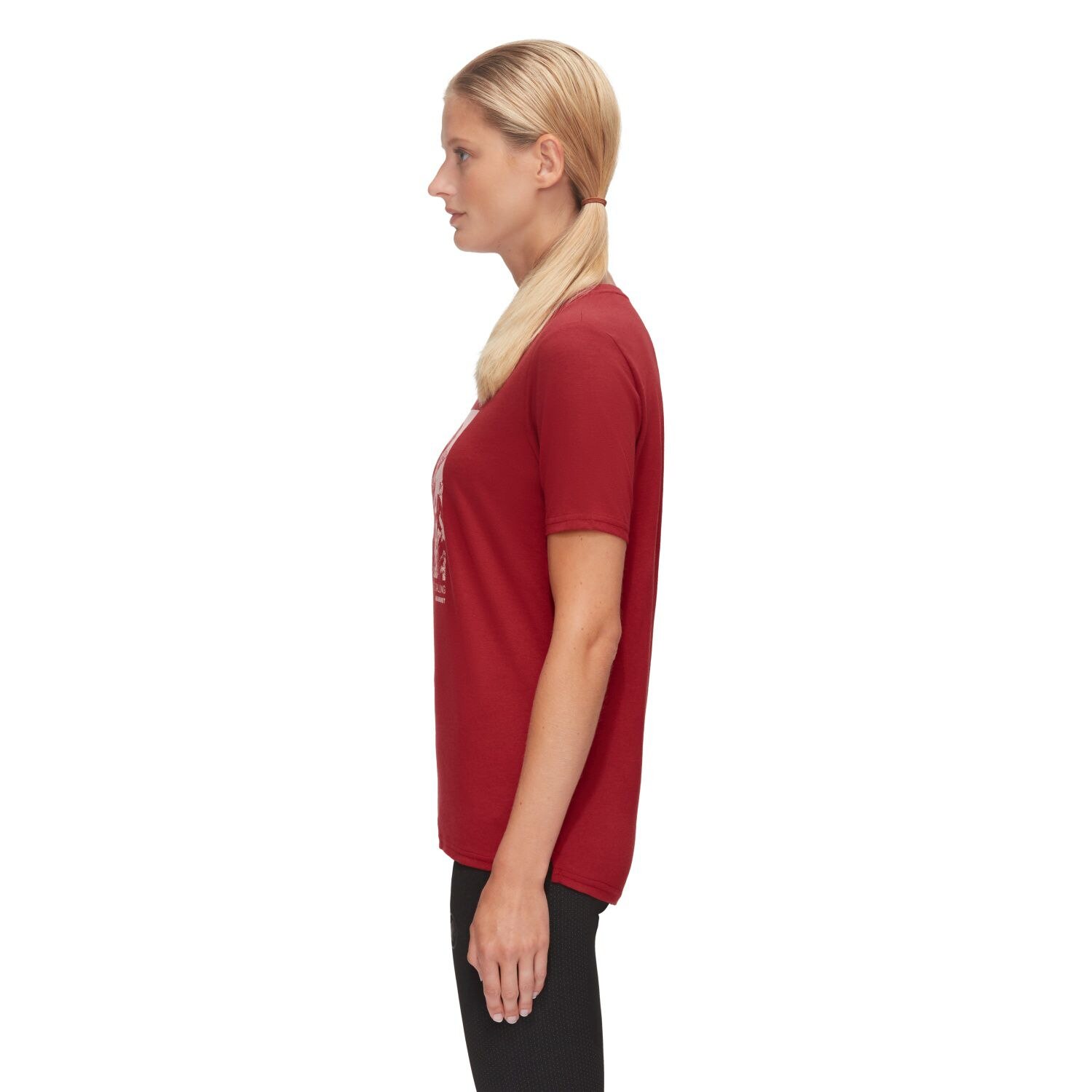 T-shirt de Montanha CORE PANORAMA Mammut Vermelho-4