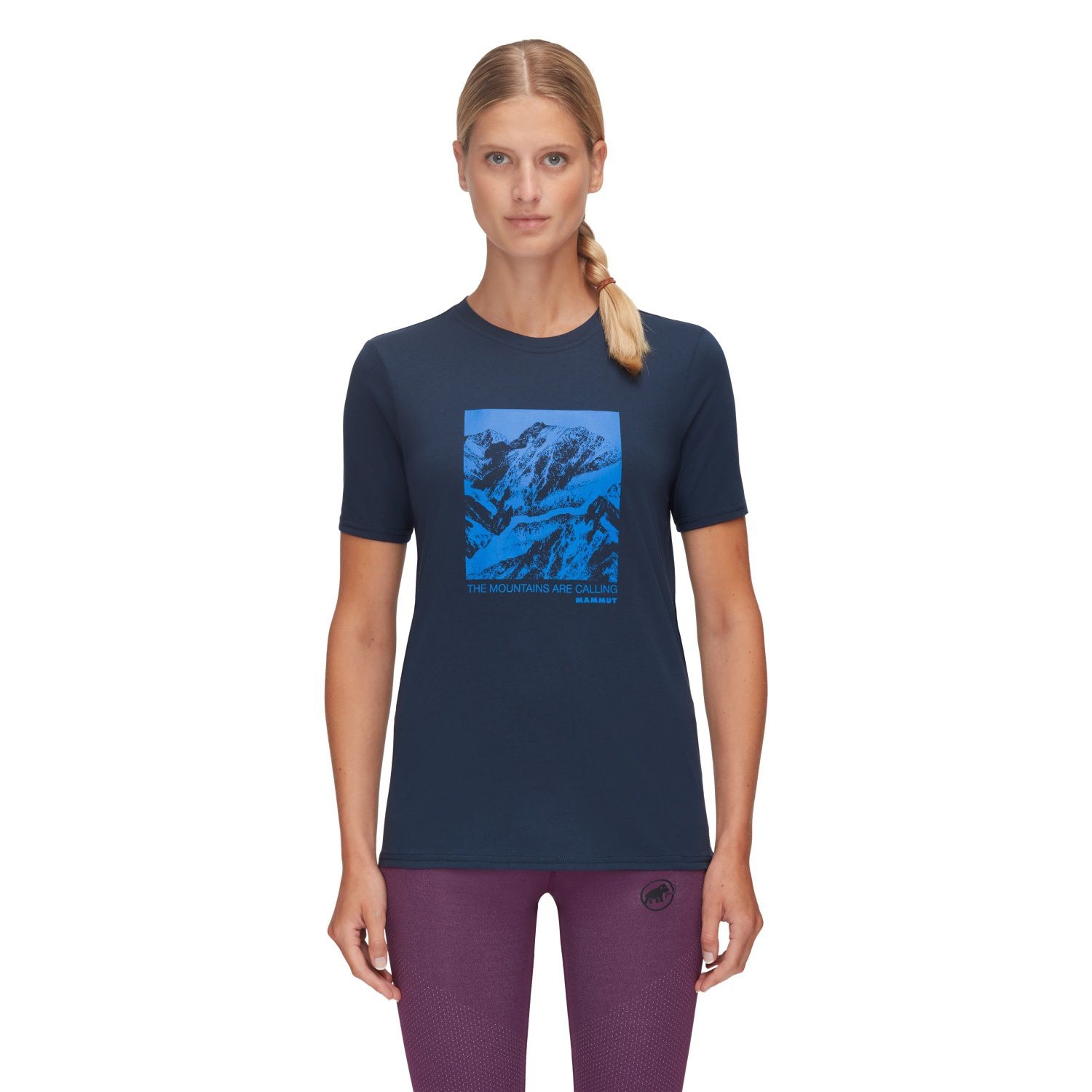 T-shirt de Montanha CORE PANORAMA Mammut Azul-marinho-3
