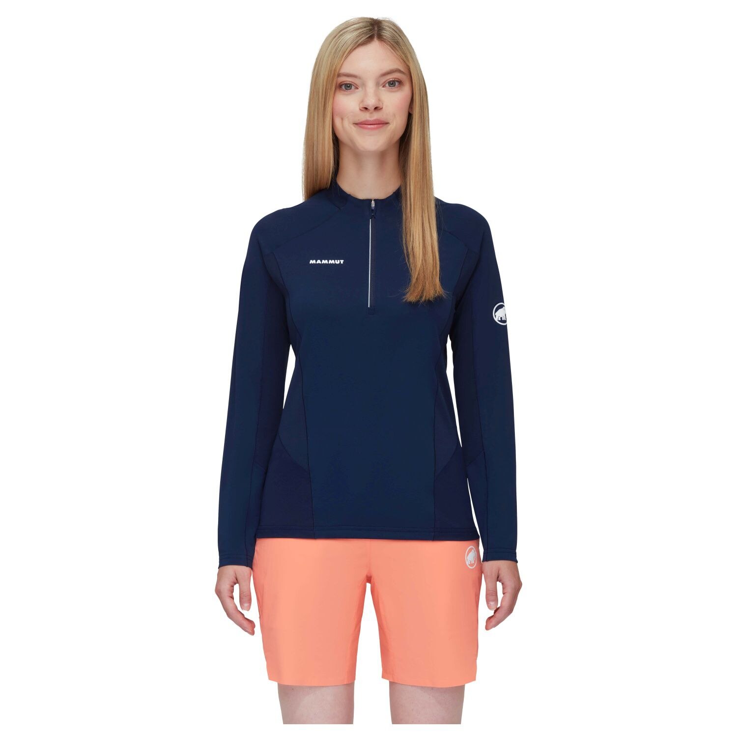 T-shirt de Montanha Aenergy Fl Half Zip Mammut Azul-marinho-3