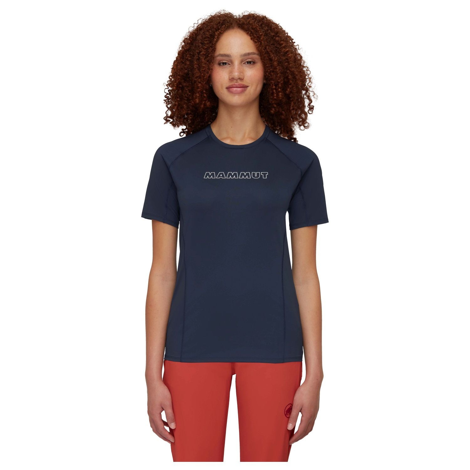 T-shirt de Montanha Selun Fl Logo Mammut Azul-marinho-3