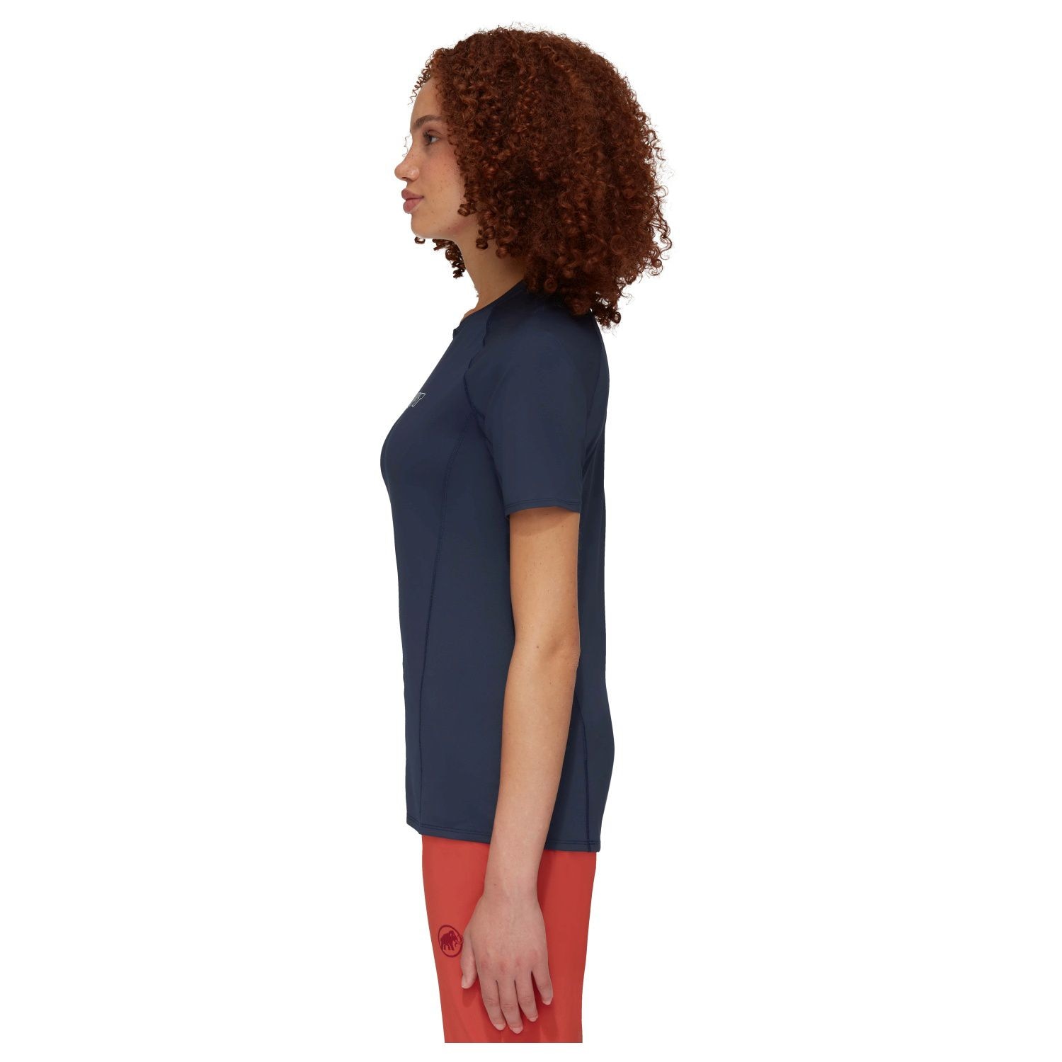 T-shirt de Montanha Selun Fl Logo Mammut Azul-marinho-4
