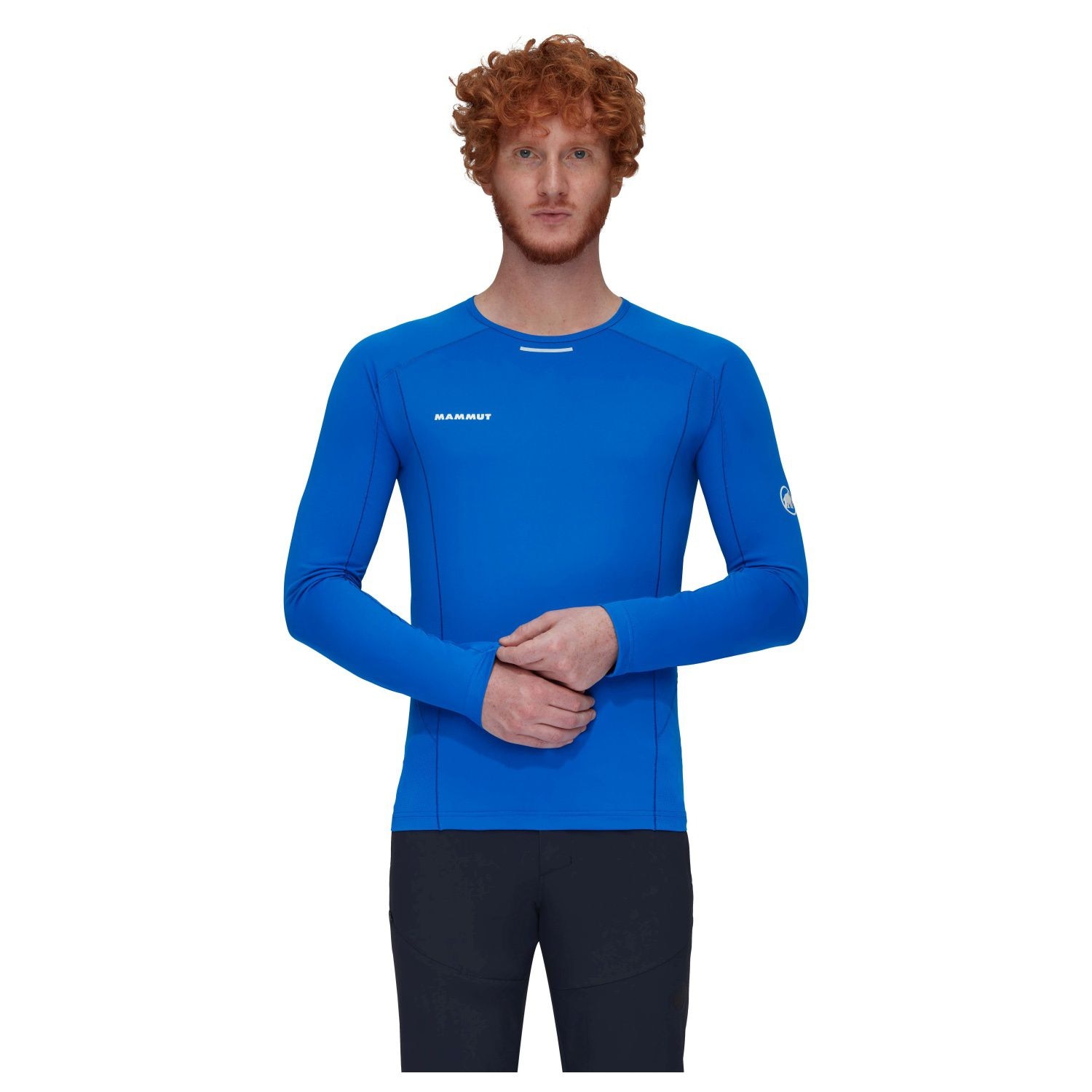 T-shirt de Montanha Aenergy Fl Mammut Azul-elétrico-3