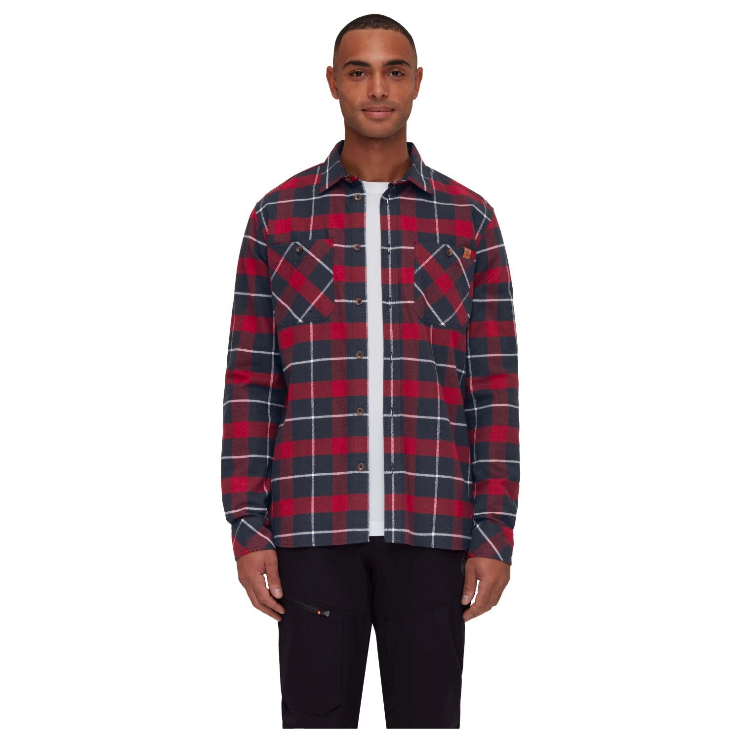 Camisa de Montanha Alvra Mammut Vermelho-3