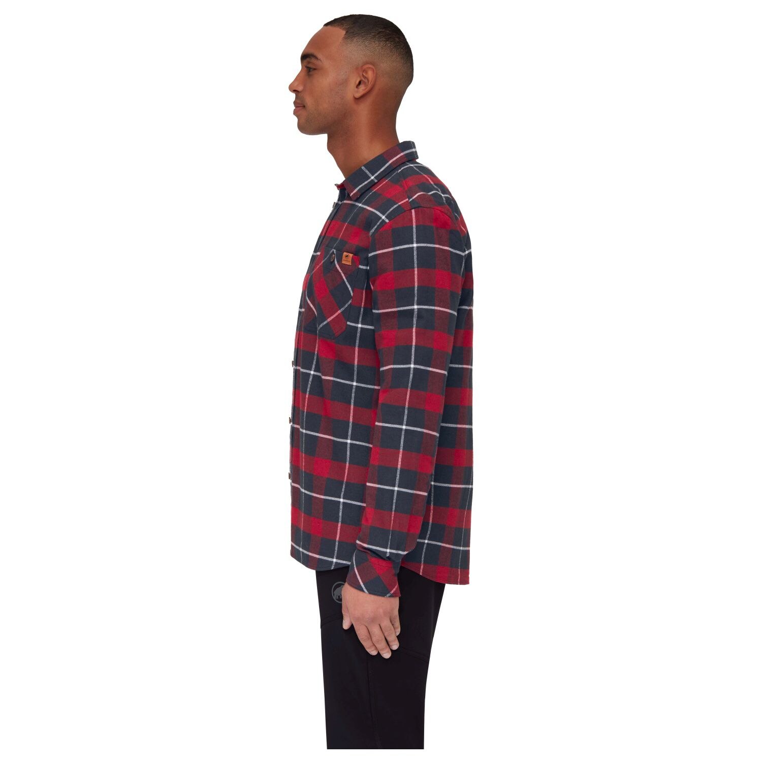 Camisa de Montanha Alvra Mammut Vermelho-4